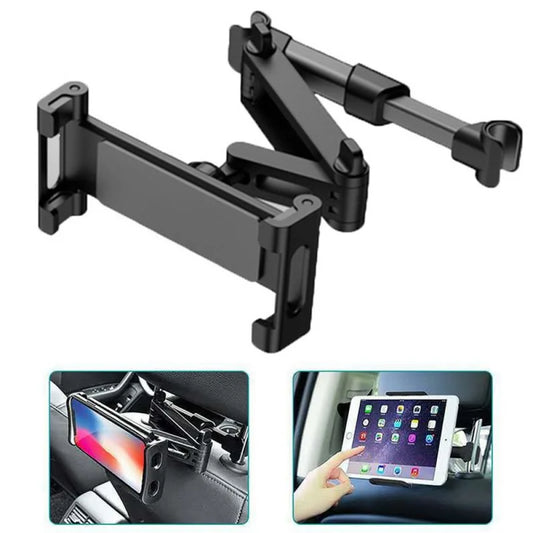Car Headrest Tablet Holder | 4.7"-13" Back Seat Mount for iPad & Phones