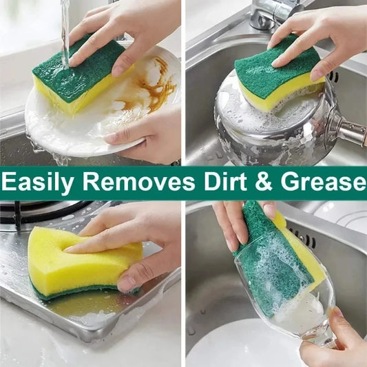 Double-Sided Magic Scrub Sponge – Rust & Grease Cleaning Tool